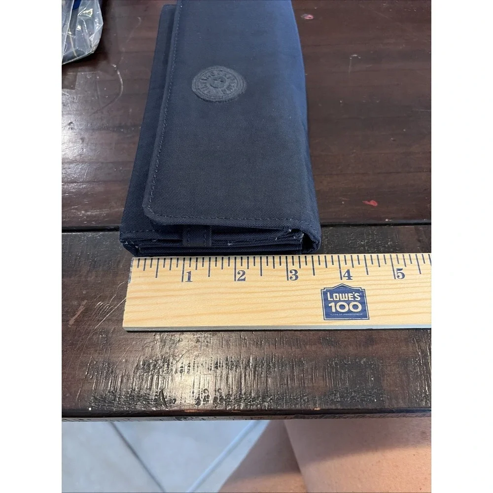 Kipling Navy Nylon Snap Tri-Fold Wallet (C6)
